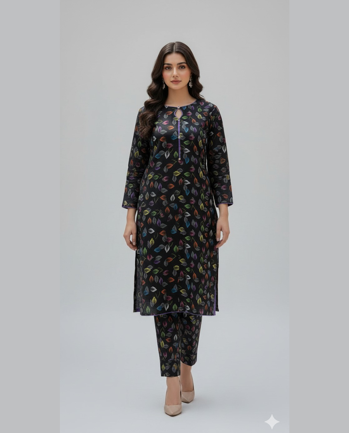 Stitched Fusion Premium Co-Ords Set – Crystal Lawn (Summer Chapter Edition)