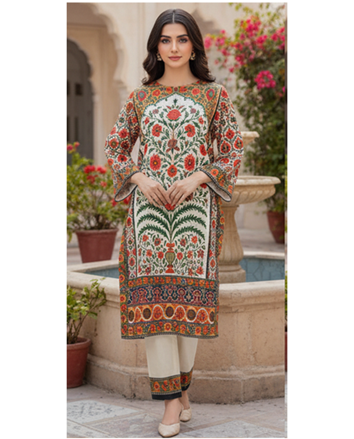 Stitched Fusion Premium Co-Ords Set – Crystal Lawn (Summer Chapter Edition)