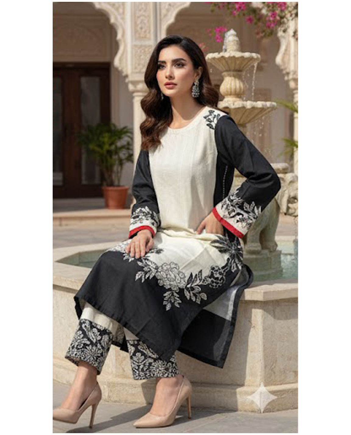 Stitched Fusion Premium Co-Ords Set – Crystal Lawn (Summer Chapter Edition)