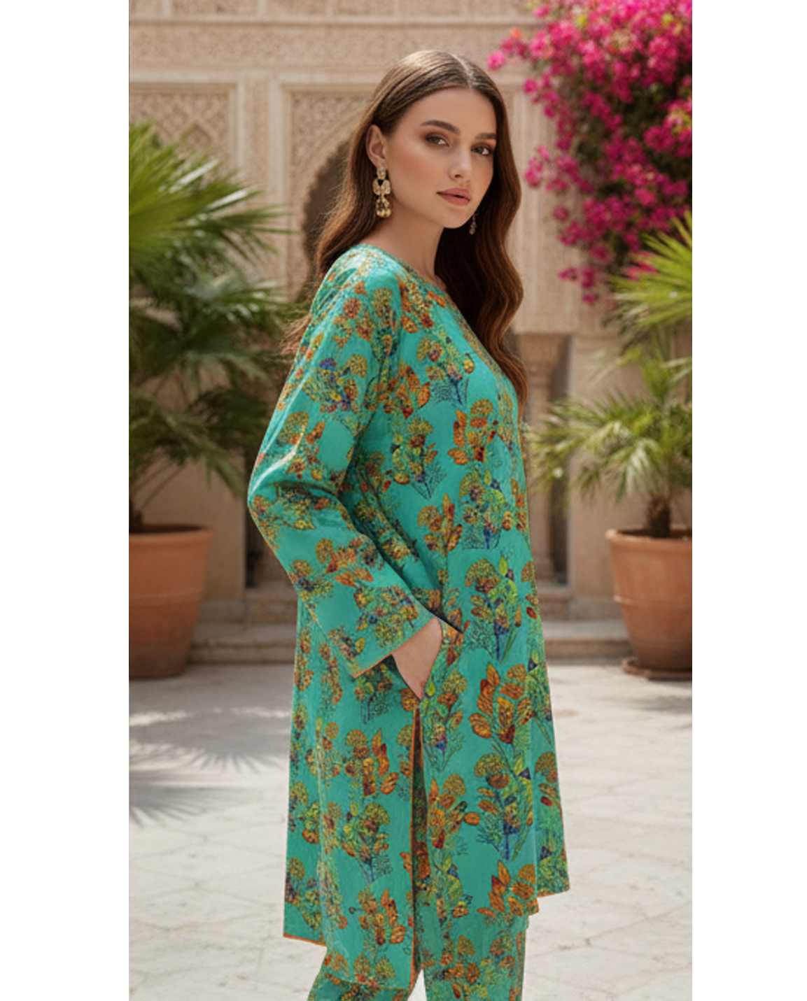 Stitched Fusion Premium Co-Ords Set – Crystal Lawn (Summer Chapter Edition)