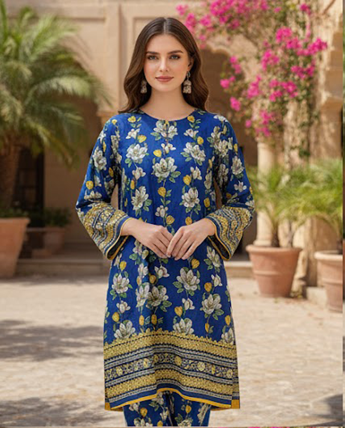 Stitched Fusion Premium Co-Ords Set – Crystal Lawn (Summer Chapter Edition)