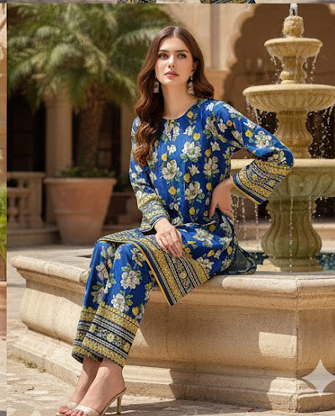 Stitched Fusion Premium Co-Ords Set – Crystal Lawn (Summer Chapter Edition)