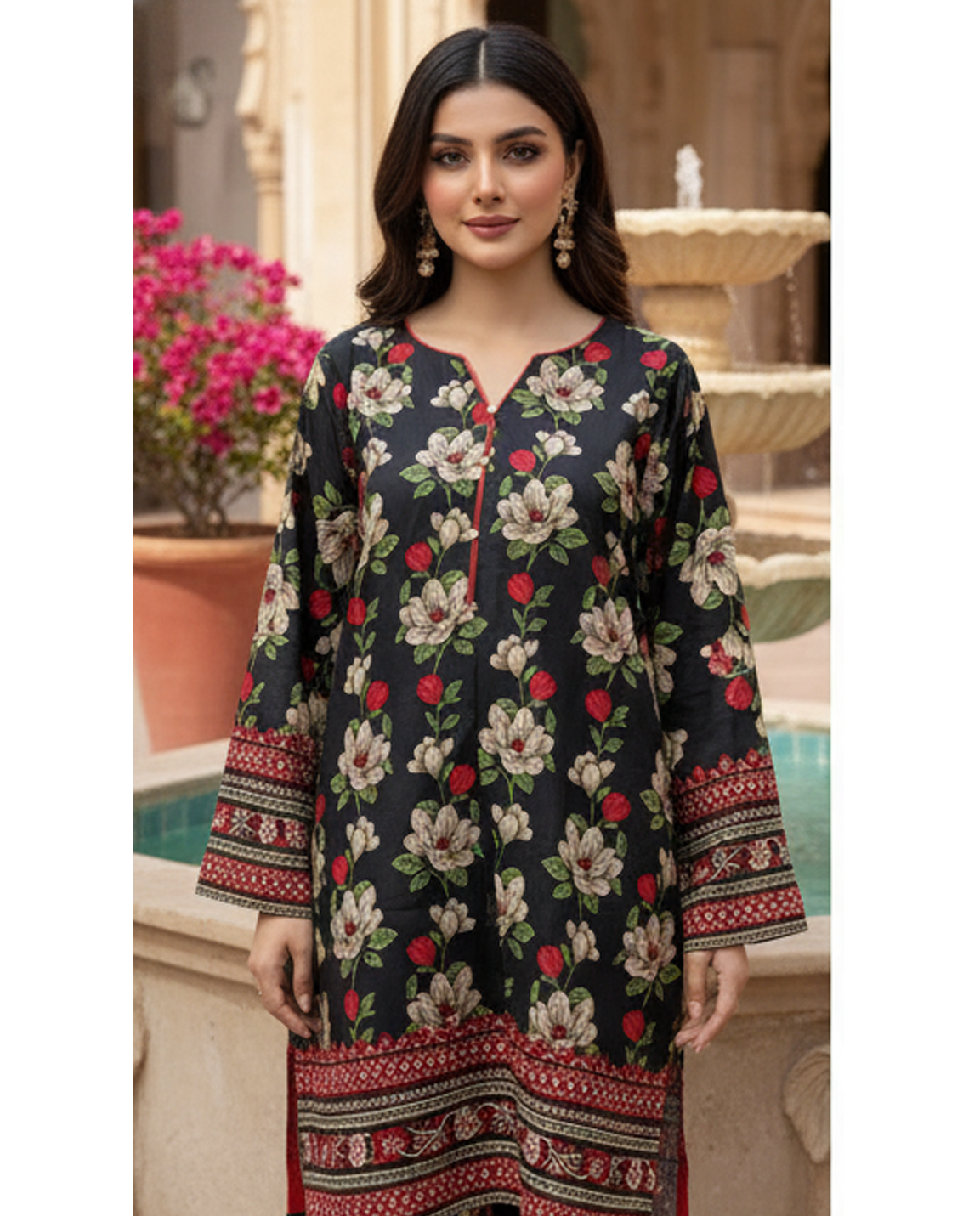 Stitched Fusion Premium Co-Ords Set – Crystal Lawn (Summer Chapter Edition)