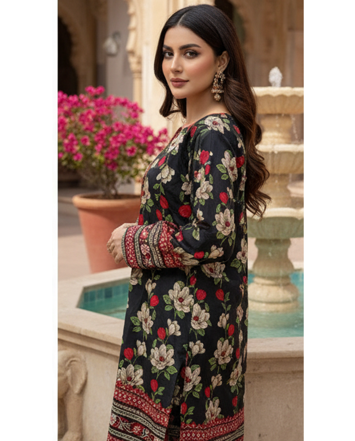 Stitched Fusion Premium Co-Ords Set – Crystal Lawn (Summer Chapter Edition)