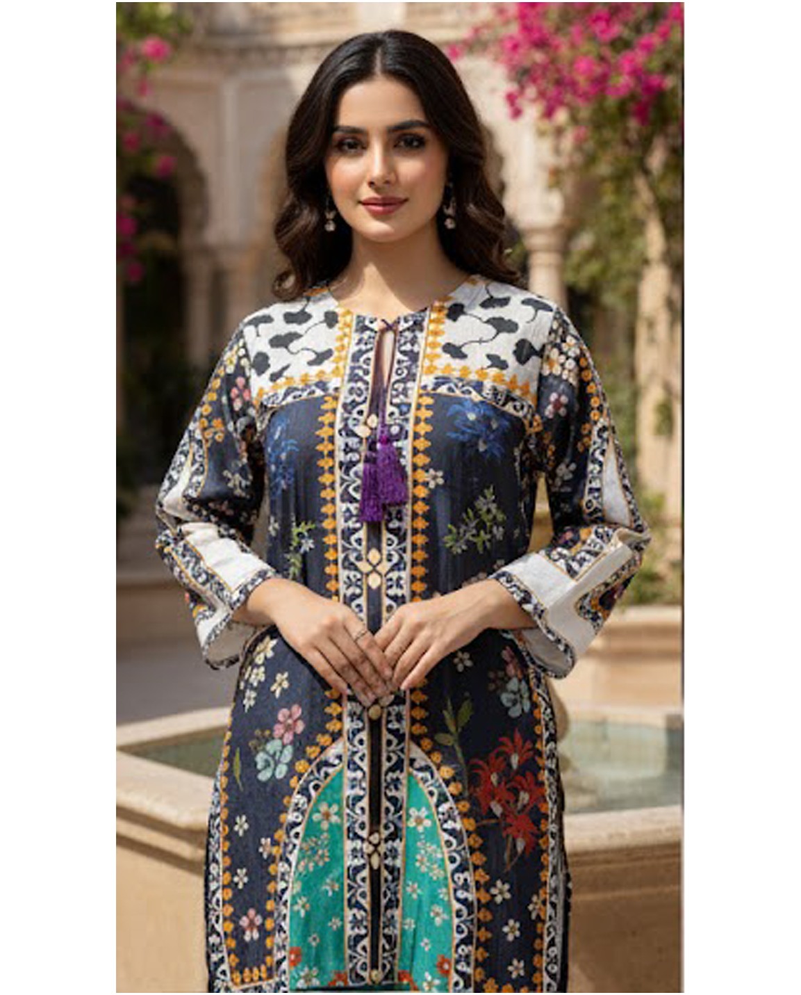 Stitched Fusion Premium Co-Ords Set – Crystal Lawn (Summer Chapter Edition)