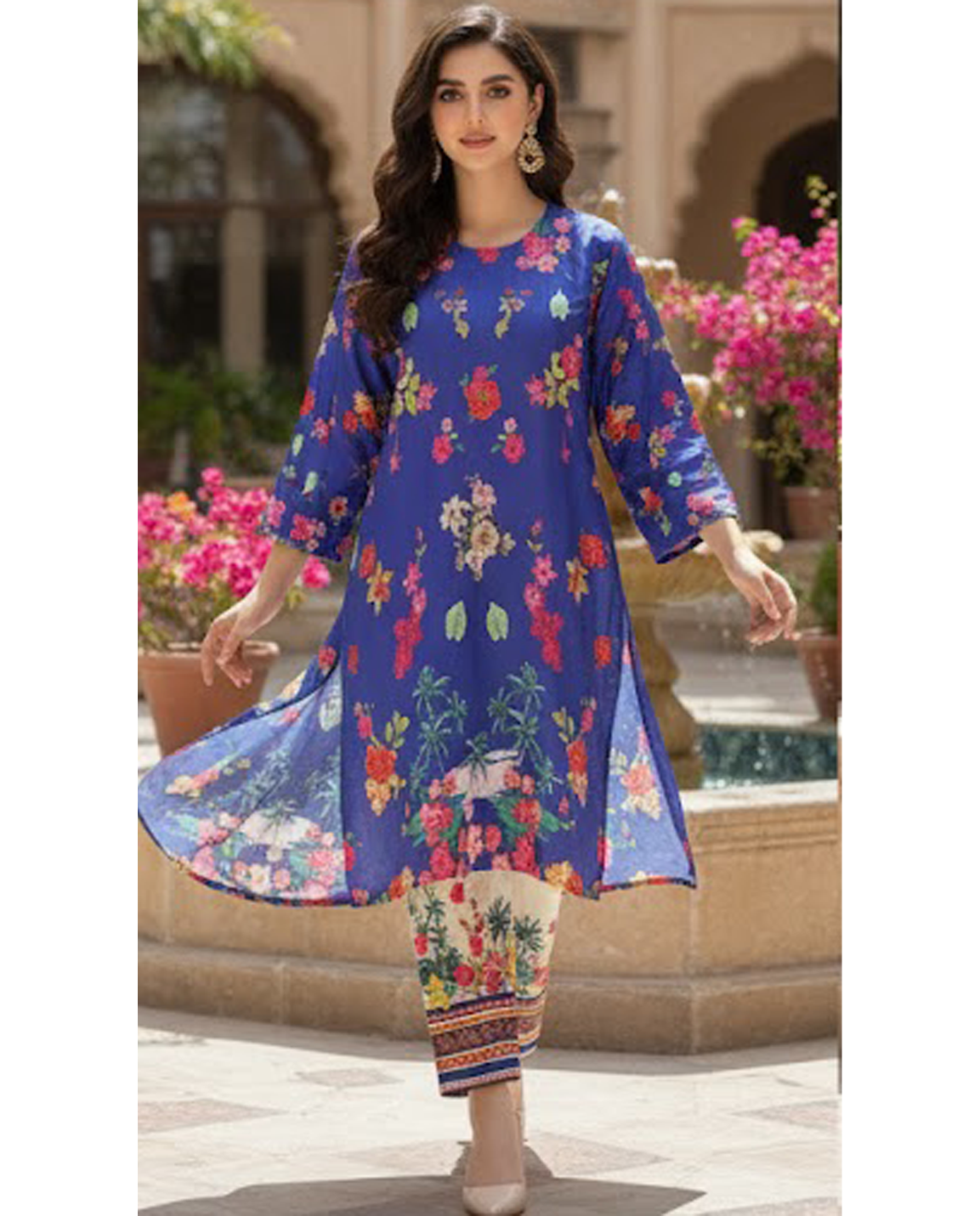 Stitched Fusion Premium Co-Ords Set – Crystal Lawn (Summer Chapter Edition)