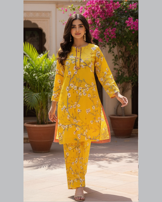 Stitched Fusion Premium Co-Ords Set – Crystal Lawn (Summer Chapter Edition)