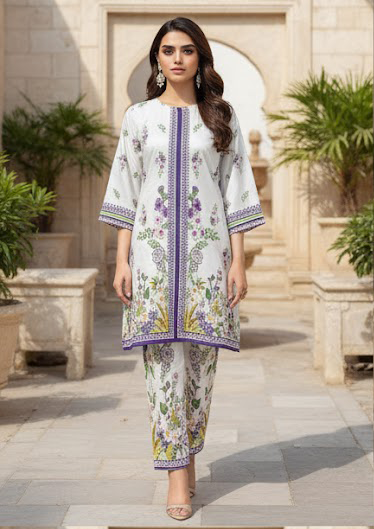 Fusion Premium Co-Ords Set – Crystal Lawn (Summer Chapter Edition)