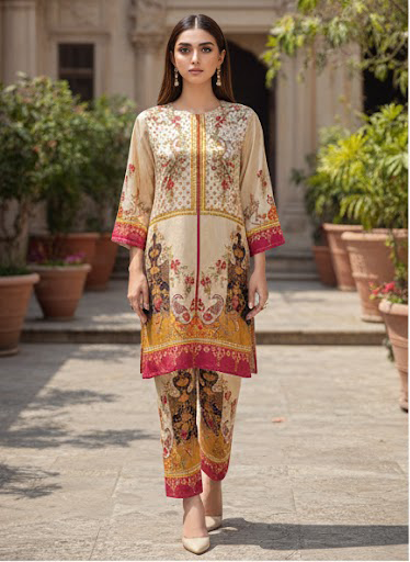 Fusion Premium Co-Ords Set – Crystal Lawn (Summer Chapter Edition)