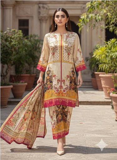 Fusion Premium Co-Ords Set – Crystal Lawn (Summer Chapter Edition)