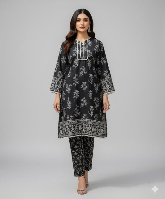 Stitched Fusion Premium Co-Ords Set – Crystal Lawn (Summer Chapter Edition)